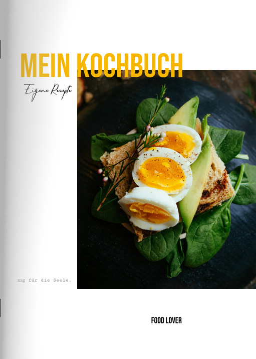 Image of Heft "Mein Kochbuch" im Format A4 hoch