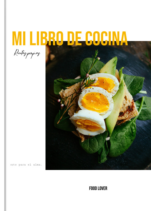 Digital Mi libro de cocina en el formato A4 vertical