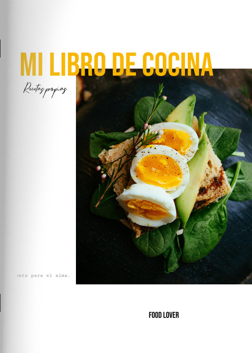 Cuaderno Mi libro de cocina en el formato A4 vertical