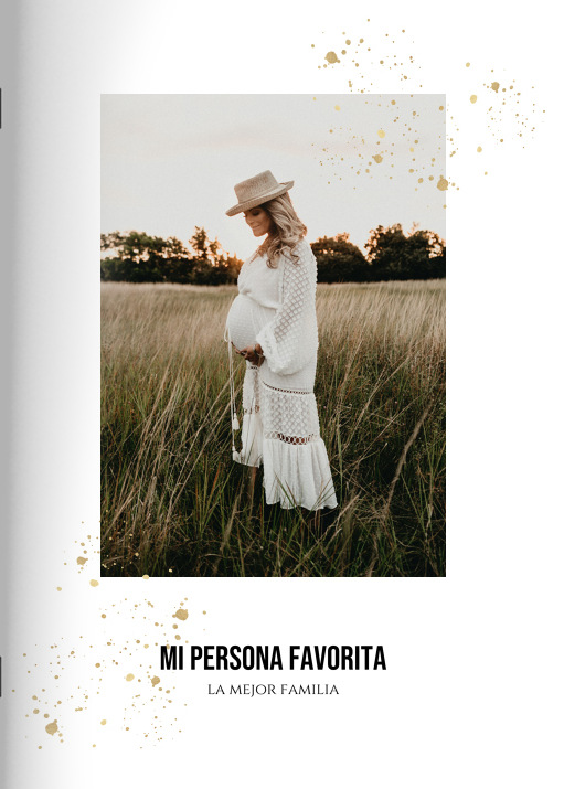 Cuaderno Look oro en el formato A5 vertical