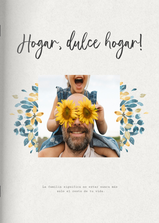 Cuaderno Mar de flores en el formato A5 vertical