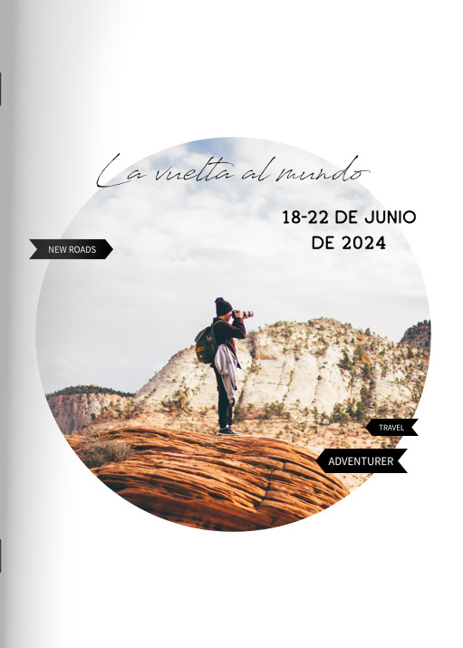 Cuaderno Viaje de carretera en el formato A4 vertical