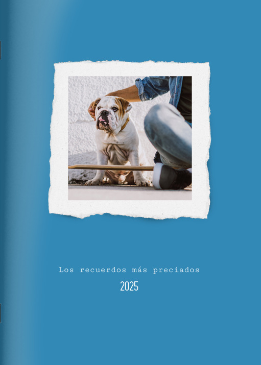 Cuaderno Look azul en el formato A4 vertical