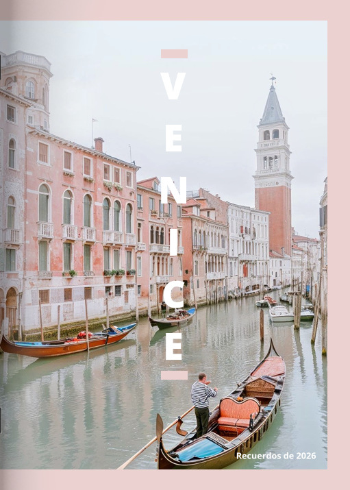 Cuaderno Venice en el formato A5 vertical
