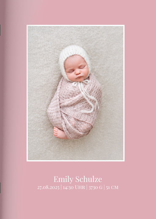 Image of Heft "Babylove Rosa" im Format A4 hoch