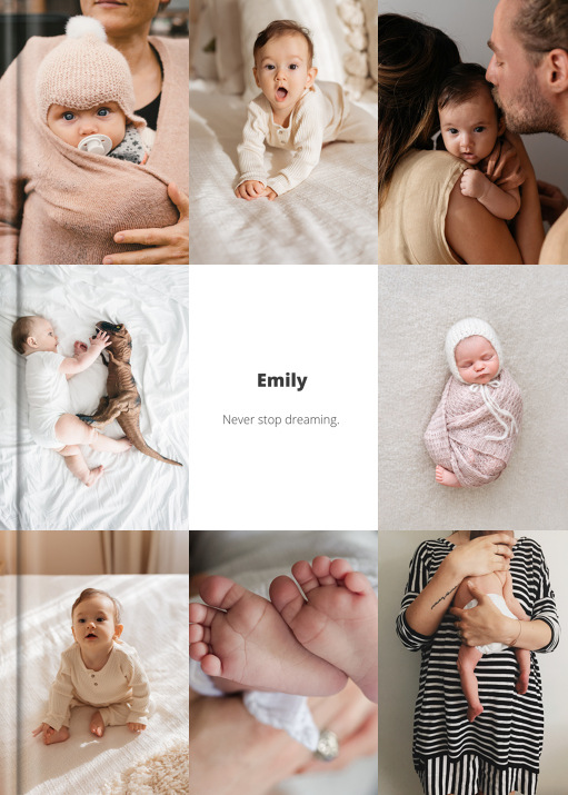 Image of Digital "Modern Baby Diary" im Format A4 hoch