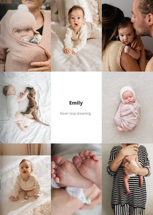Image of Heft "Modern Baby Diary" im Format A4 hoch