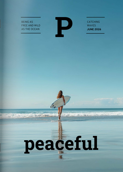 Image of Heft "Peaceful" im Format A4 hoch