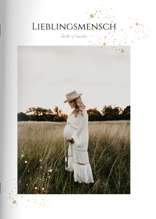 Image of Heft "Gold-Look" im Format A4 hoch